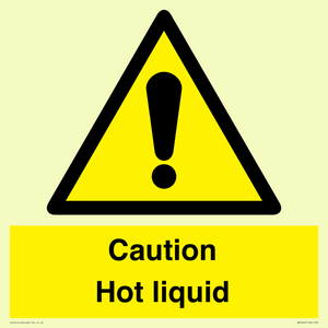 Caution Hot liquid